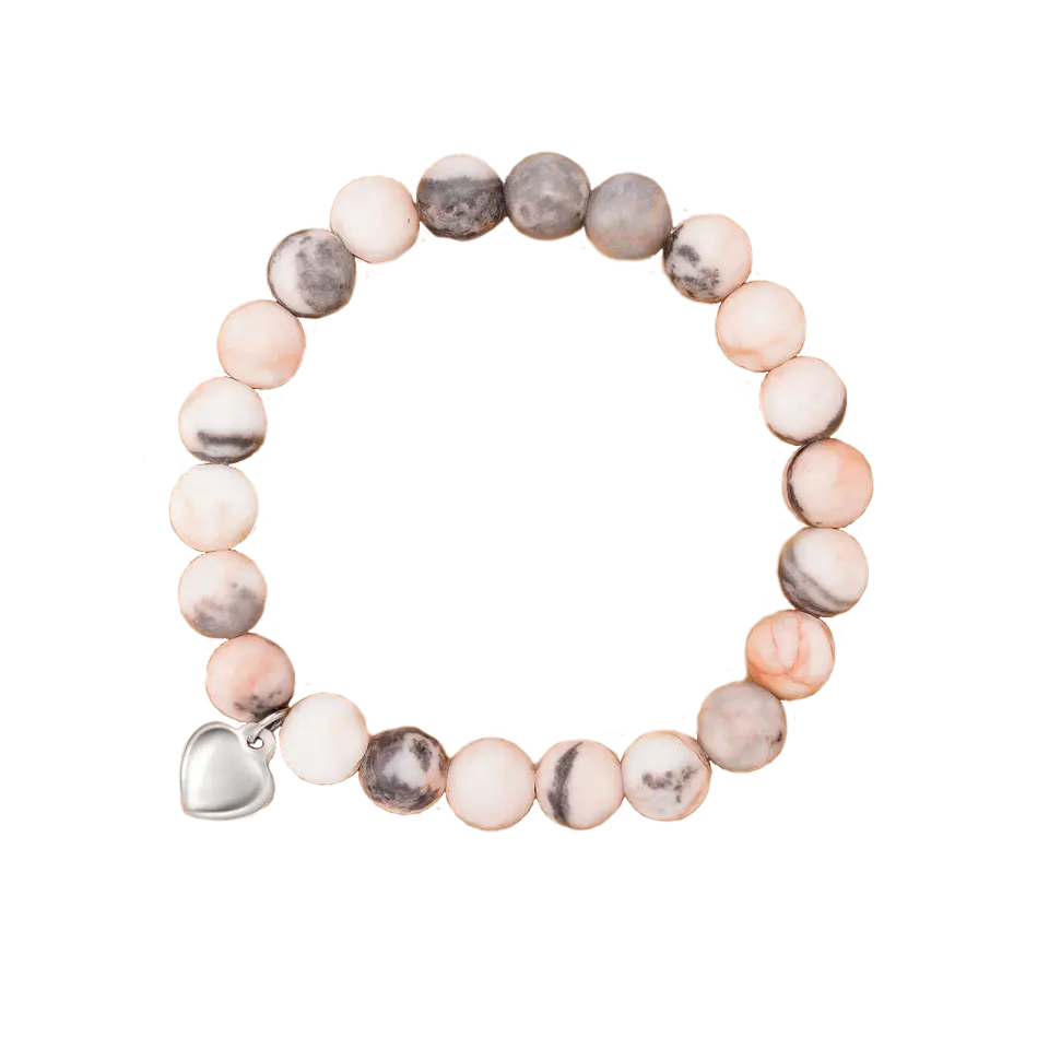 Reminder: You're Awesome Stone Bracelet - Pink Marble
