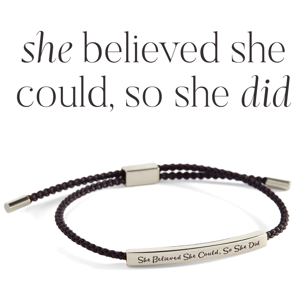 She Believed She Could, So She Did Inspire Bracelet