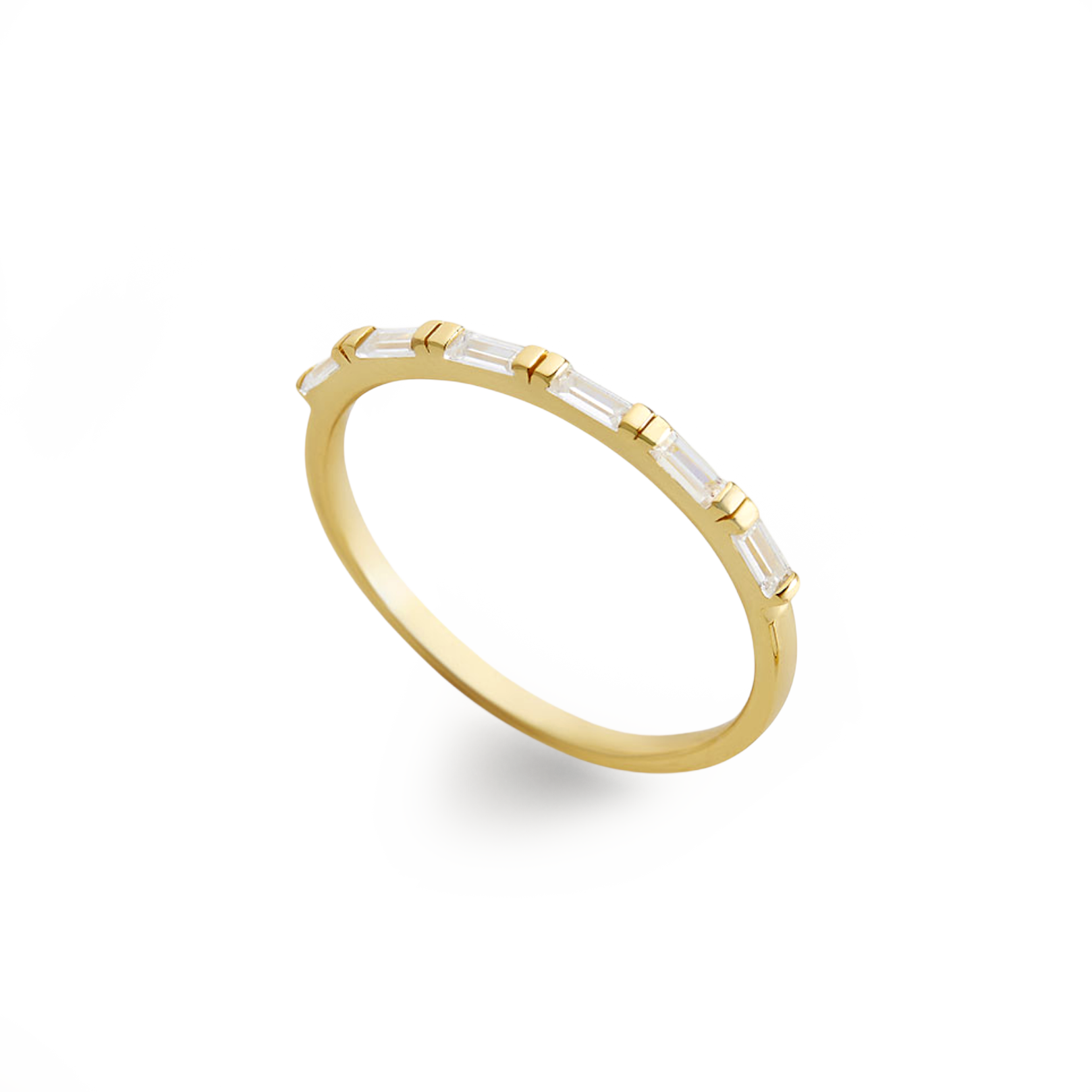 Baguette White Diamond Ring