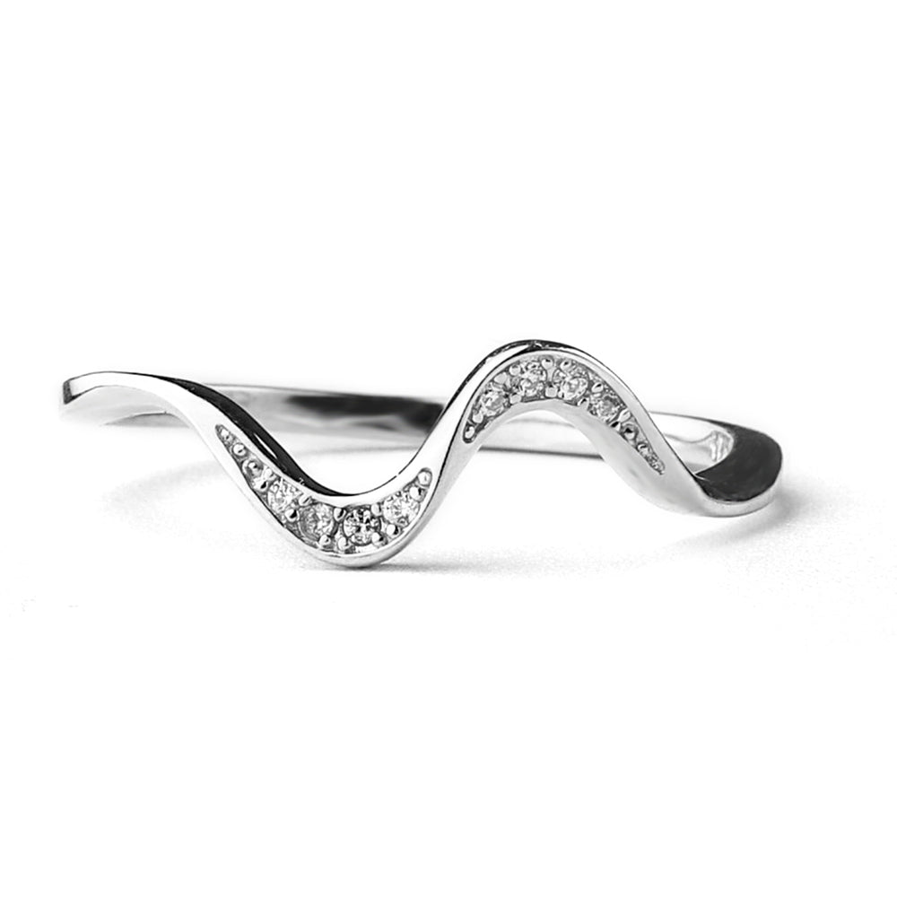 You've Weathered Countless Storms Dainty Wave Ring - 5