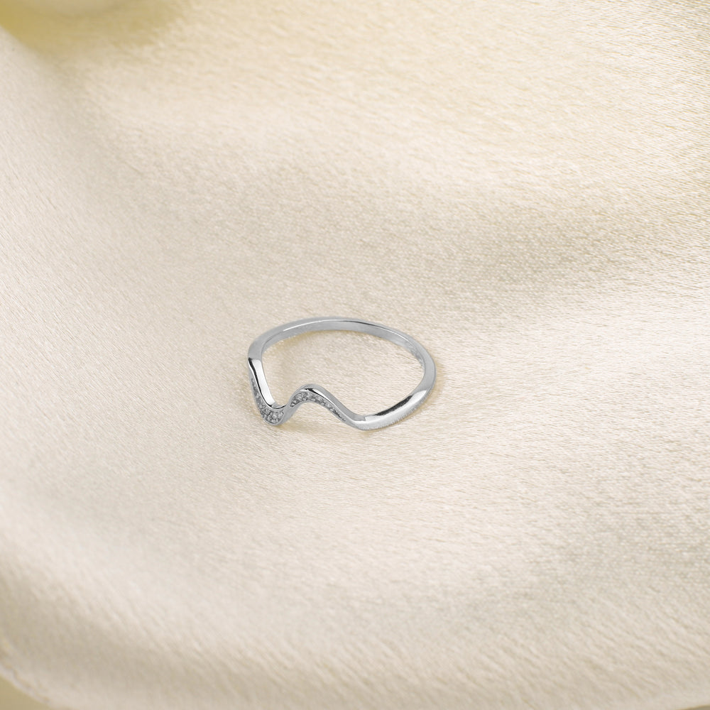 You've Weathered Countless Storms Dainty Wave Ring - 5