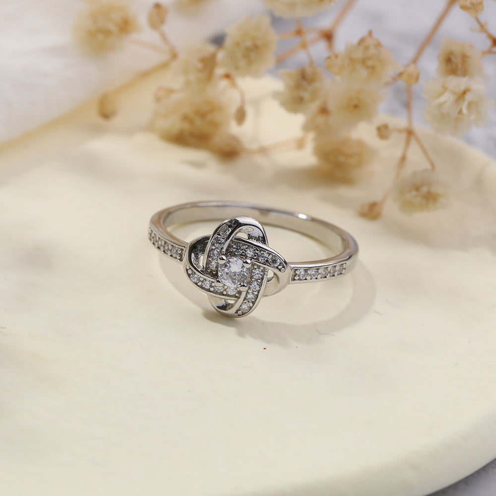 Endloser Knotenring - Silber / 6