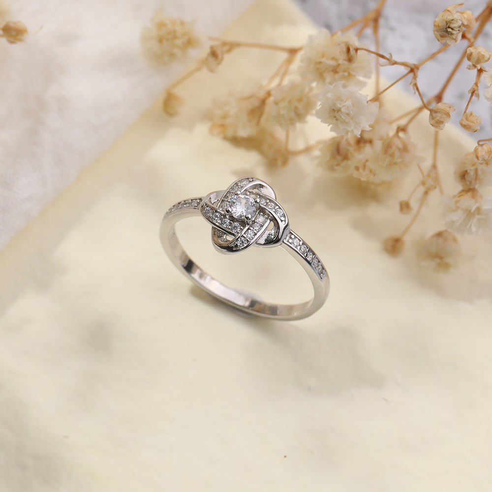 Endloser Knotenring - Silber / 6