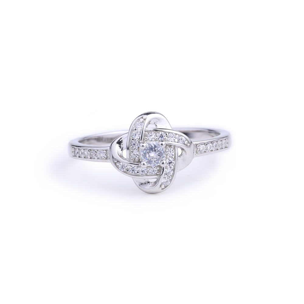 Endloser Knotenring - Silber / 6