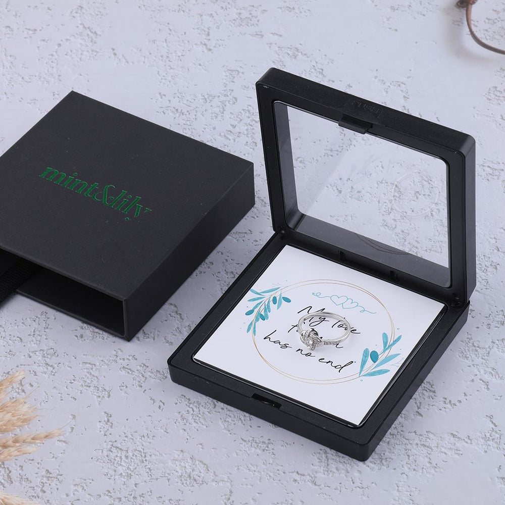 Endloser Knotenring - Silber / 6