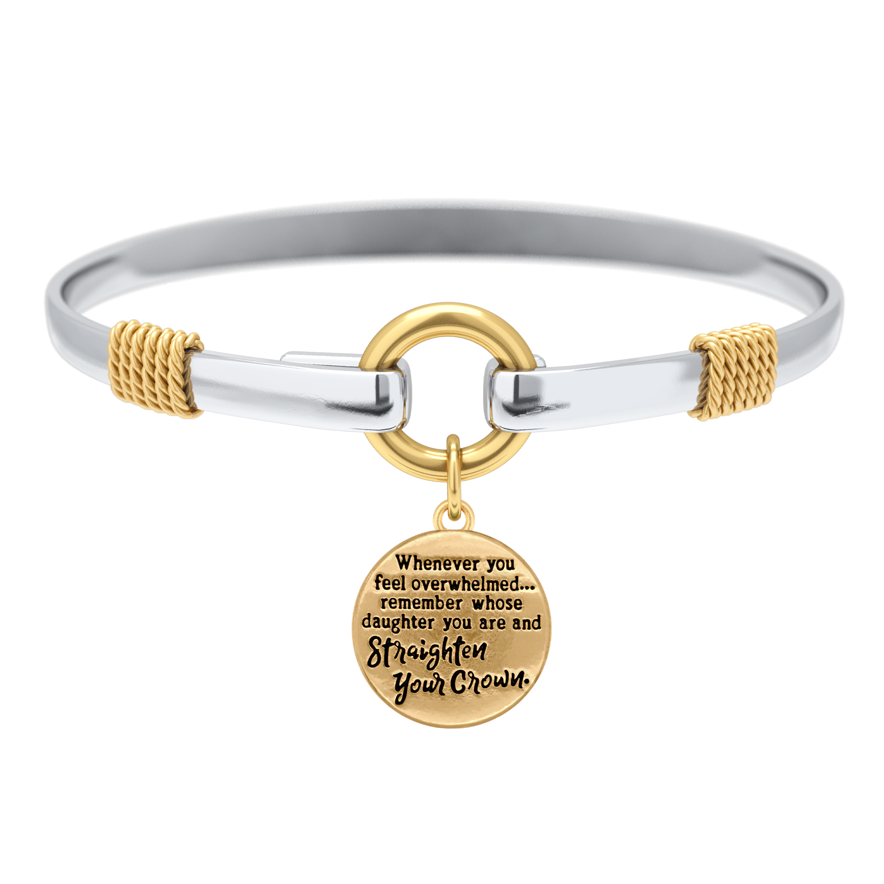 Begradigen Sie Ihre Krone – zweifarbiges Bettelarmband